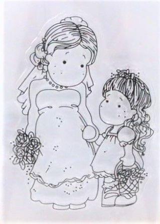 Clear Stamps Imported - Lovely Girls Design 9 - 9cm*6cm
