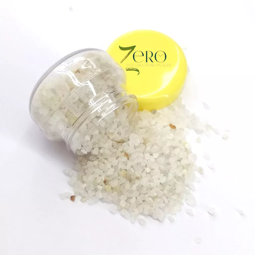 Brand Zero Crystal Stones - Medium - 50 Grams Jar - Alabaster Color