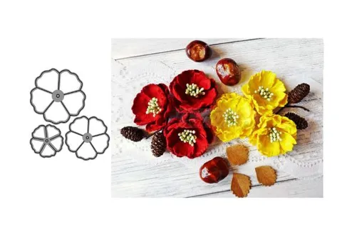 Brand Zero Die - Beautiful Flower Petal Metal Cutting Die 9.5 x 8.8 CM