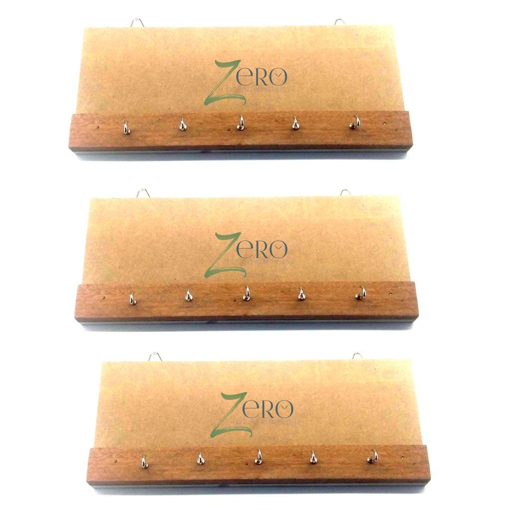 Brand Zero Rectangular Key Holder Combo of 3 Pcs - 12" * 5" * 0.75"