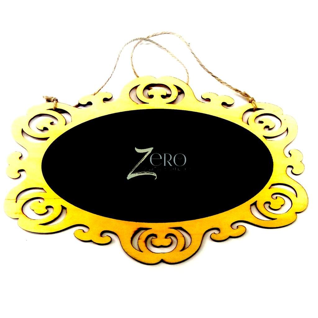 Brand Zero - Full Oval Pine Wood Designer Name Plate Single Piece 11.65" * 7.70"