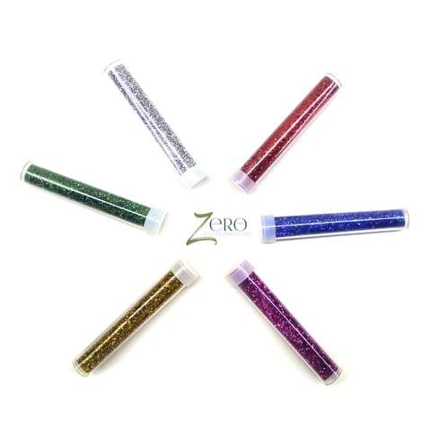 Brand Zero - Multicolor Metallic Sparkling Dust - Combo of 6 Color Tubes