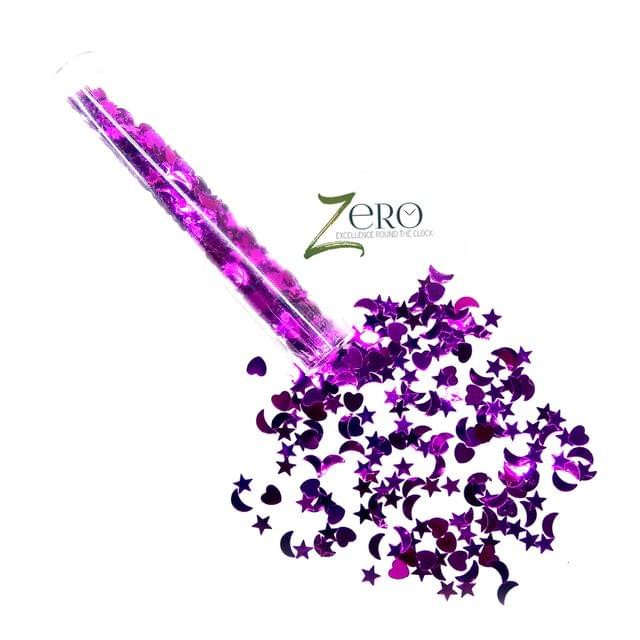 Brand Zero - Metallic Glitters - Purple Color Single Tube