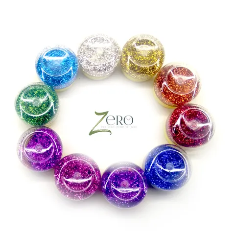Brand Zero - Multicolor Metallic Sparkling Dust - Combo of 10 Metallic Color Jars