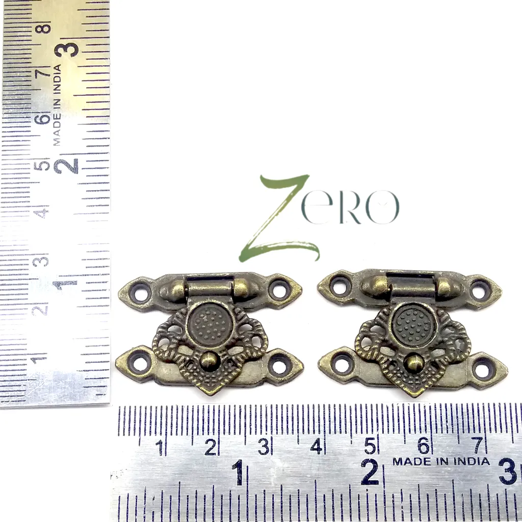 Brand Zero Vintage Metal Charms - Lock Design 3 - Pack of 2 Pcs - 36mm*25mm*6mm