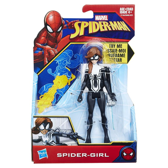 Marvel Spider-Man Quick Shot Spider Girl Action Figure (Multi Color)