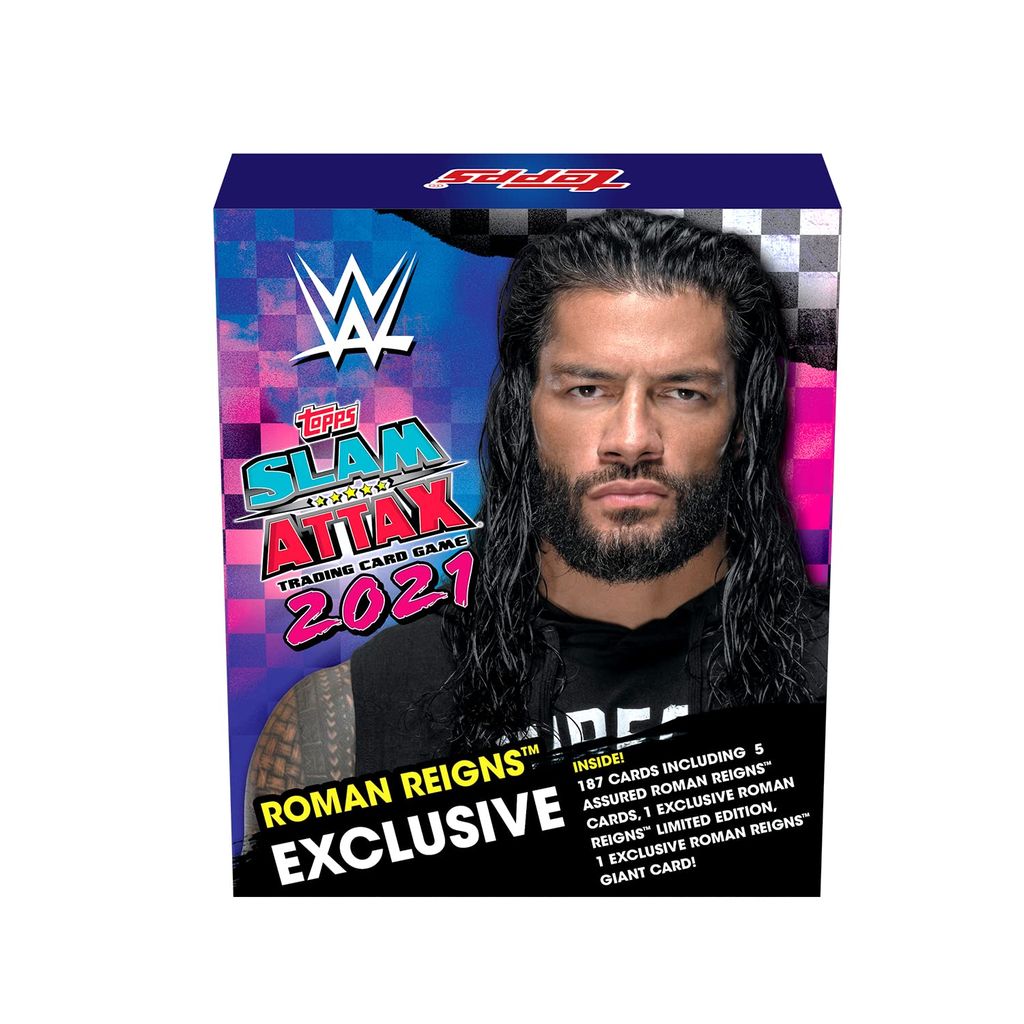 Topps WWE Slam Attax 2021 Edition (Roman Exclusive Tin) I WWE Cards | WWE Slam Cards | Slam Attax | Slam Attax Cards, Multicolor