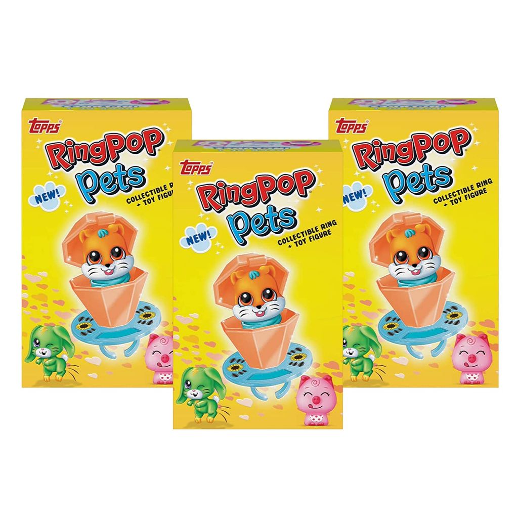 Topps Ring Pop Pets Figurine (Pack of 3)