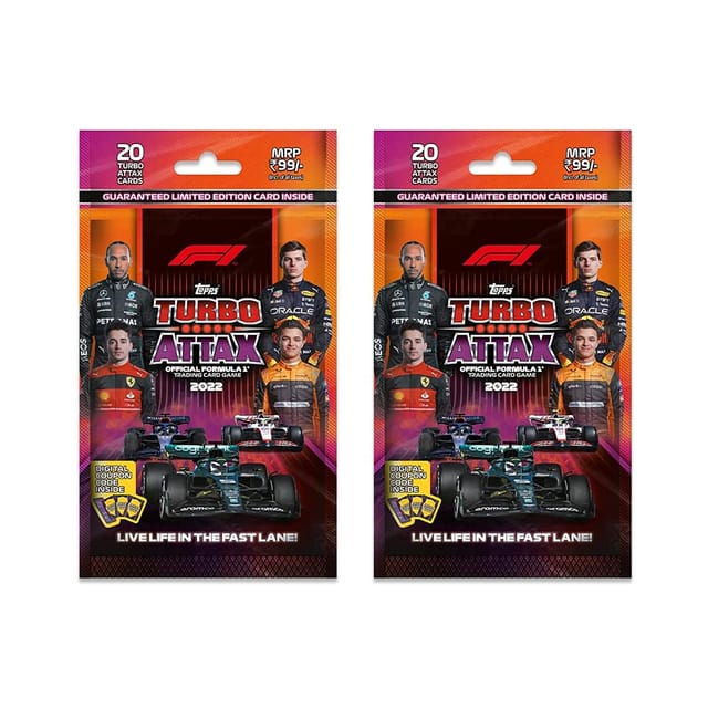 Topps F1 Turbo Attax 2022 - Trading and collectable Card Game (Multi Pack of 2)