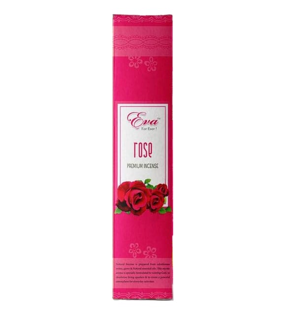 Koya's Eva Rose Premium Incense Sticks, Perfume Soaked, 100 gms, 3.5 Oz, 70 sticks