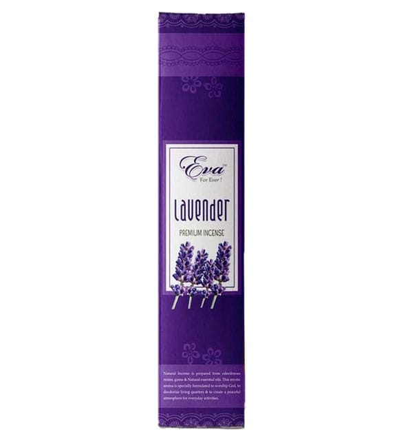 Koya's Eva Lavendar Premium Incense Sticks, Perfume Soaked, 100 gms, 3.5 Oz, 60 sticks