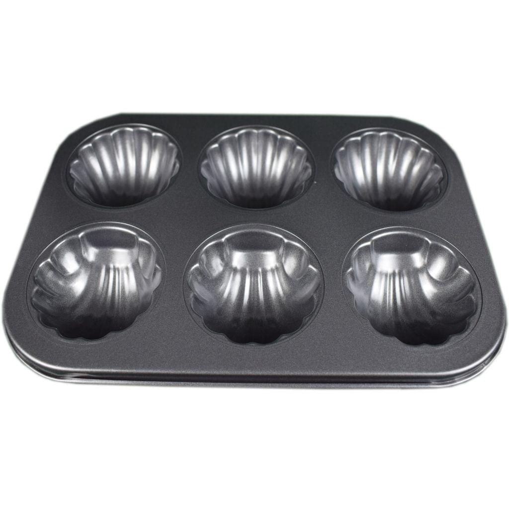 Myesha Home 6 Pcs Non Stick Muffin Cup Cake Tray Design 2