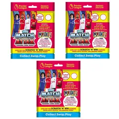Topps Match Attax -PLMA 17-18 TCG Collection, Pack of 3