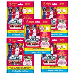 Topps Match Attax -PLMA 17-18 TCG Collection, Pack of 5