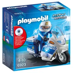 Playmobil Police Bike With LED Light, Multi Color