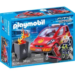 Playmobil Firefighter With Car, Multi Color