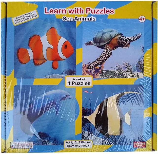 Learn With Puzzles- Sea Animals