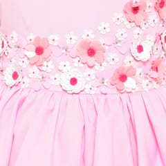 Off Shoulder Pink Garden Dress