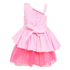 Off Shoulder Pink Garden Dress