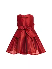 Red 3D Flower Dress