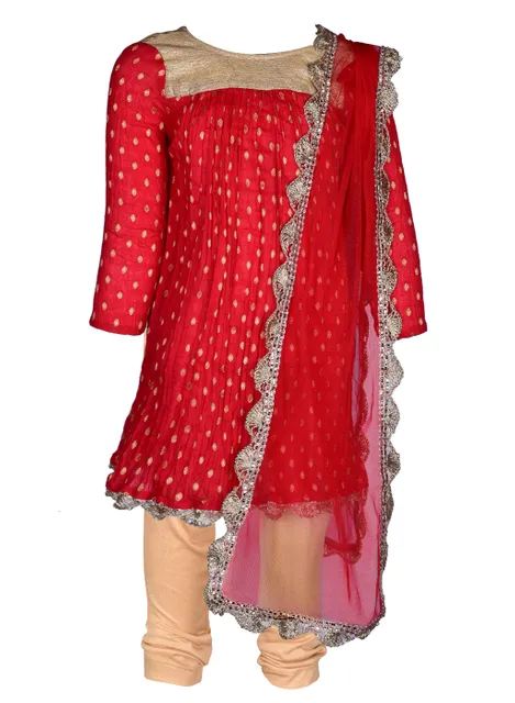 Color Punch Red Kurta