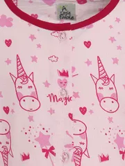 Magical Unicorn Nightsuit (Light Pink-Dark Pink)