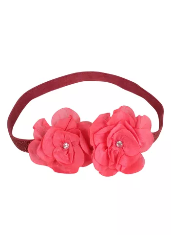 Bordeaux Pearl Blossom Headband