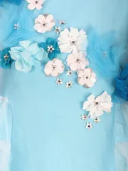 Blue Pinwheel Gown