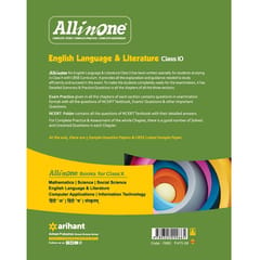 All In One - English Language & Literature - Class 10 - Arihant Publication [ Session 2021-22 ]
