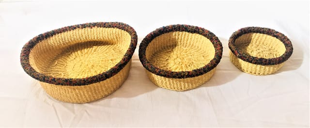 Multipurpose Use Basket 3Pcs Set For Decoration And Different Use At Home