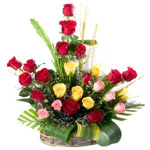 Mixed flower basket for your mixed emotions