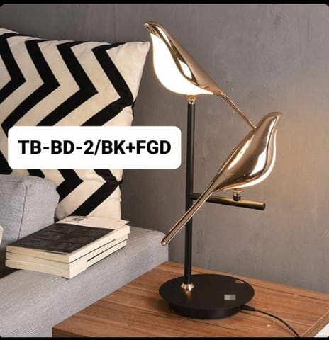 Swanart Nordic Bird LED Table Lamps Modern Golden Acrylic Zinc Alloy Desk Lamps Bedroom Living Room Study Floor Standing Lights Lustre