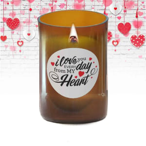 LOVE YOU EVERYDAY Pure Soy Wax Wood Wick Candle - 310 gms