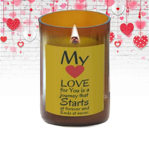 MY LOVE FOR YOU Pure Soy Wax Wood Wick Candle - 310 gms