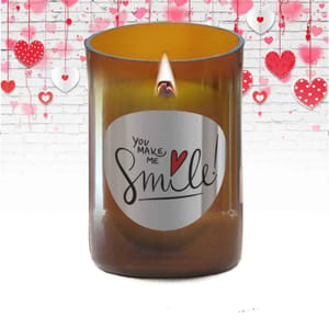 SMILE Pure Soy Wax Wood Wick Candle - 310 gms