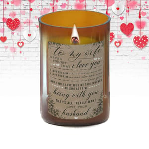 TO MY WIFE Pure Soy Wax Candle - 310 gms