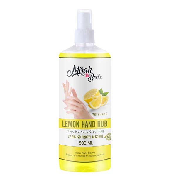 Lemon Hand Rub Sanitizer Spray (With Vitamin E) 500 ml