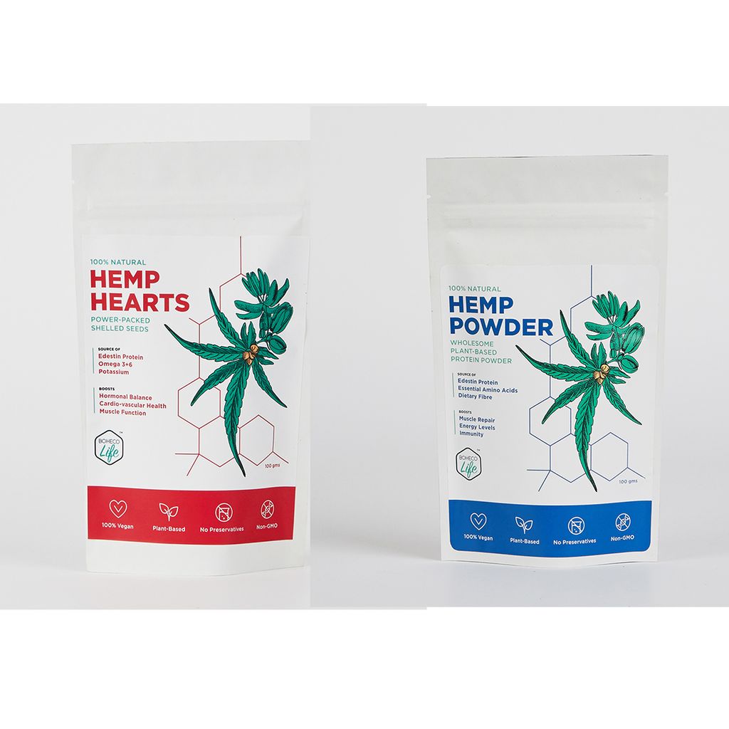 Hemp Hearts - Raw Seeds with Powder