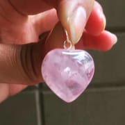 Rose Quartz Mini Heart Pendants