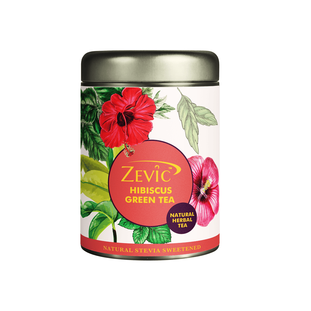 Hibiscus Herbal Green Tea with Peppermint 50 gm - 25 Servings
