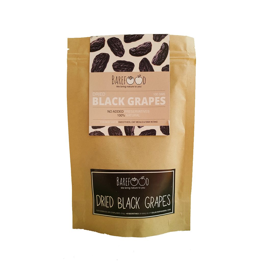 Dried Black Grapes - 100 gms (Pack of 2)