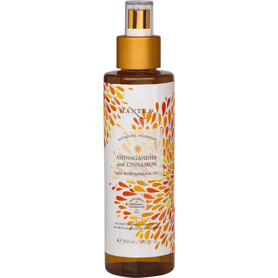 Ashwagandha & Cinnamon Vata Body Massage Oil - 250 ml