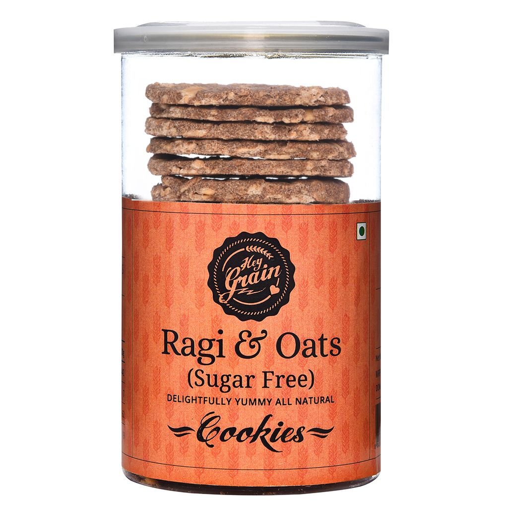 Ragi & Oats Sugar Free Cookies - 140 gms (Pack of 2)
