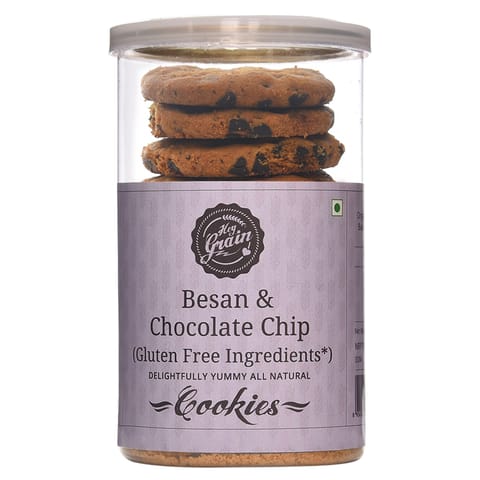 Besan & Chocolate Chip Cookies - 120 gms (Pack of 2)