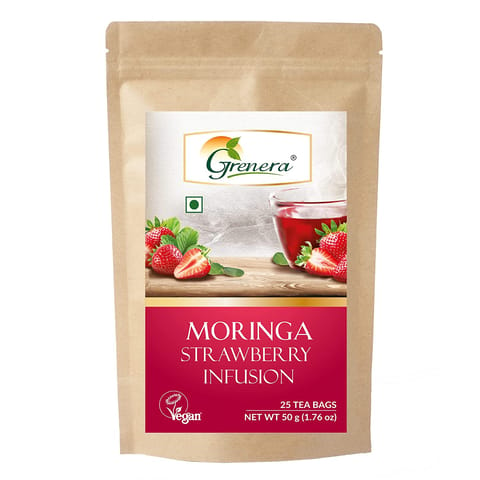 Moringa Strawberry Infusion (25 Tea Bags) - 50 gms