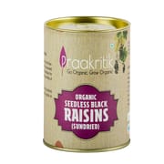 Black Kishmish Raisins Organic | 200 G (Pack of 2)