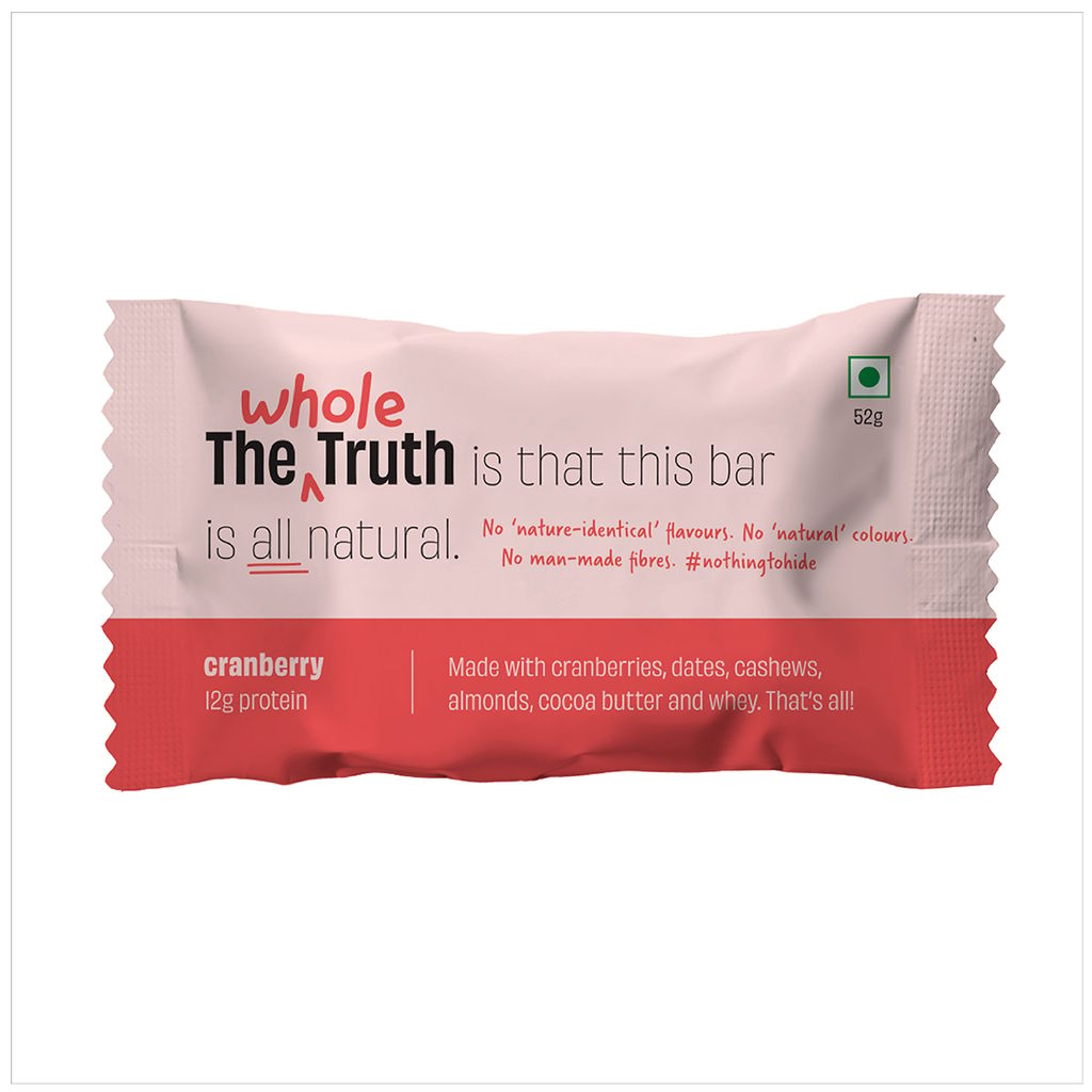 Protein Bars - Cranberry (Pack of 6)- 312 gms