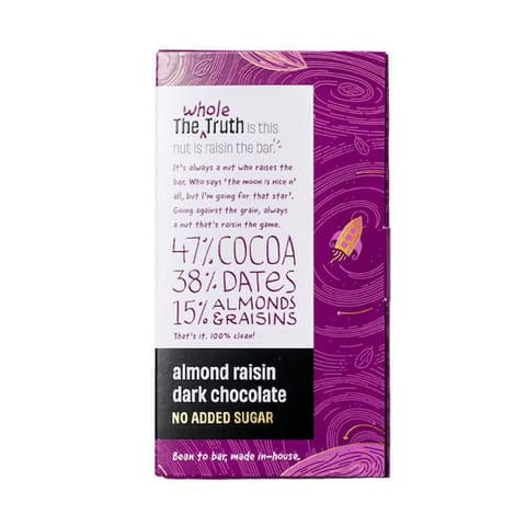 Almond Raisin 47% Dark Chocolate with Dates 80 gms (Set of 3 Bars)
