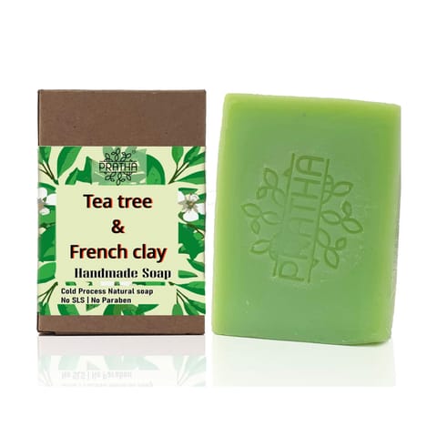 Tea Tree & French Clay Cold Process Handmade Soap 100 gms