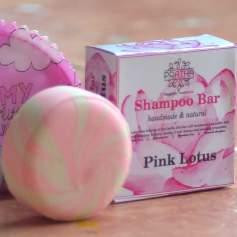 Pink Lotus Shampoo Bar for Long hairs 80 gms